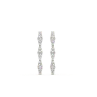 Radiance Edge - Lab Diamond Hoop Earrings thumbnail 4