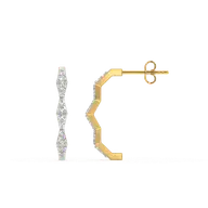Radiance Edge - Lab Diamond Hoop Earrings thumbnail 5