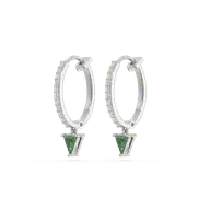 Radiance Huggies - Emerald Earrings thumbnail 1