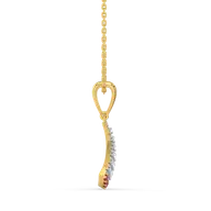 Radiant Ascent - Lab Diamond Ruby Pendant thumbnail 5