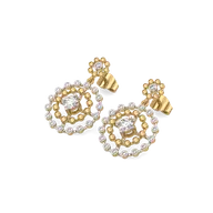 Rain-Dance - Lab Diamond Solitaire Earrings thumbnail 1