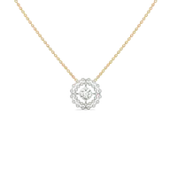 Rain-Dance - Lab Diamond Solitaire Necklace thumbnail 1