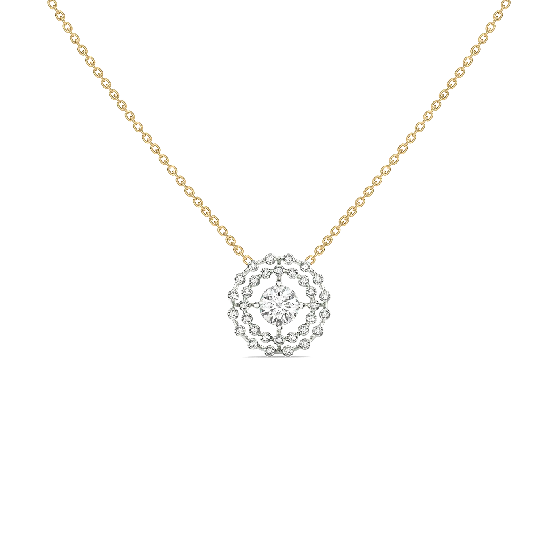 Rain-Dance - Lab Diamond Solitaire Necklace