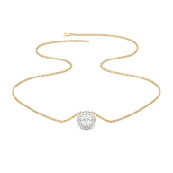 Rain-Dance - Lab Diamond Solitaire Necklace thumbnail 4