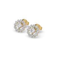 Rain-Dance - Lab Diamond Stud Earrings thumbnail 1