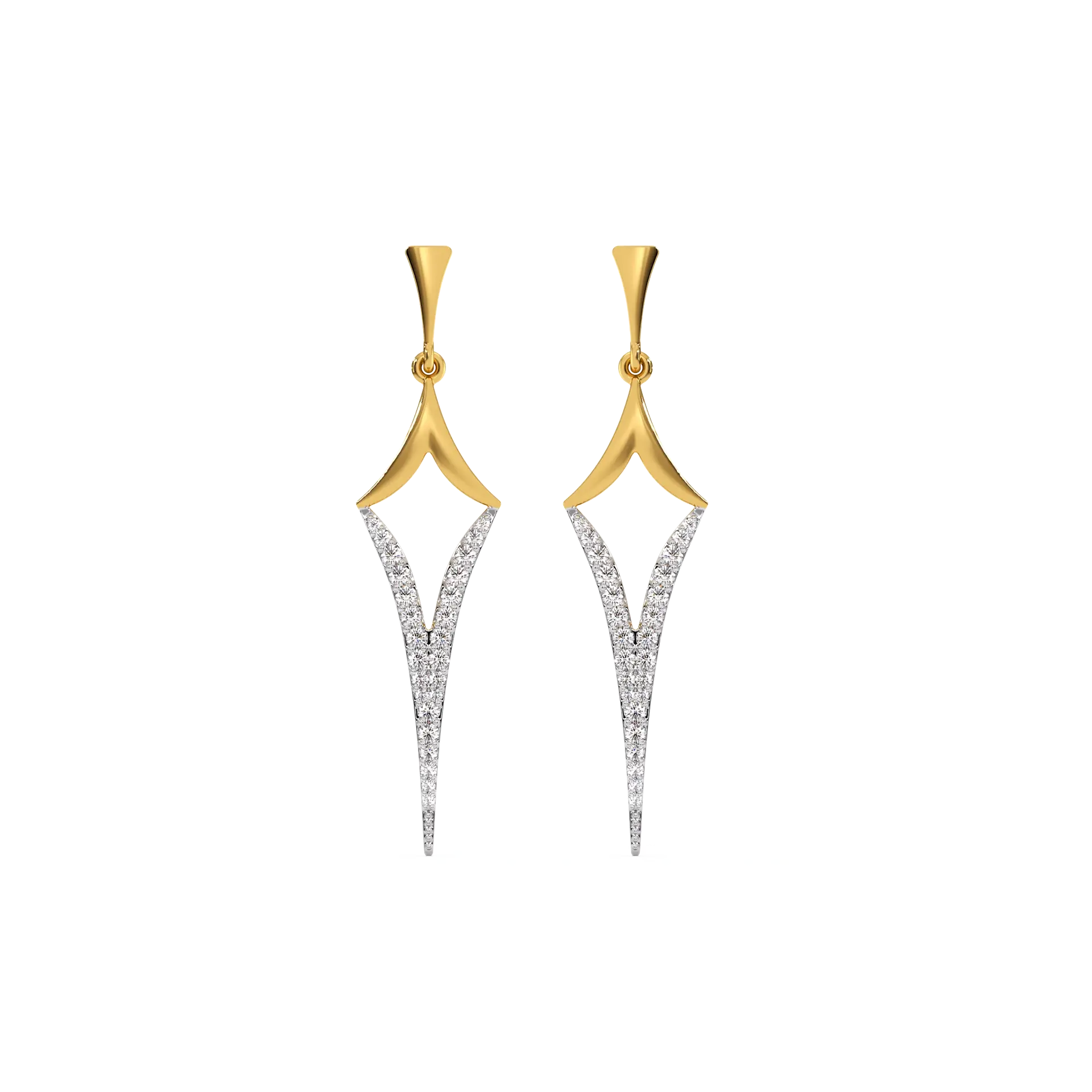 Rebel - Lab Diamond Drop Earrings — image 1