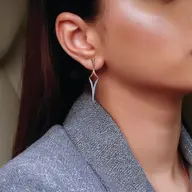Rebel - Lab Diamond Drop Earrings thumbnail 2