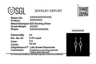 Rebel - Lab Diamond Drop Earrings thumbnail 7