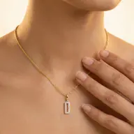 Recto Charm - Lab Diamond Pendant thumbnail 2