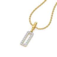 Recto Charm - Lab Diamond Pendant thumbnail 3