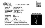 Regal Amethyst - Lab Diamond  Pendant Necklace thumbnail 6