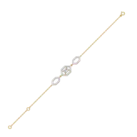 Rhythm of Emerald - Pure Gold Lab Diamond Solitaire Bracelet thumbnail 4