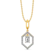 Rhythm of Emerald - Pure Gold Lab Diamond Solitaire Pendant thumbnail 3