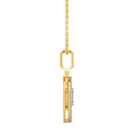 Rhythm of Emerald - Pure Gold Lab Diamond Solitaire Pendant thumbnail 4