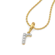 Rockstar R - Lab Diamond Alphabet Pendant thumbnail 2