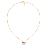 Rosé Heart - Pure Gold Lab Diamond Necklace thumbnail 3