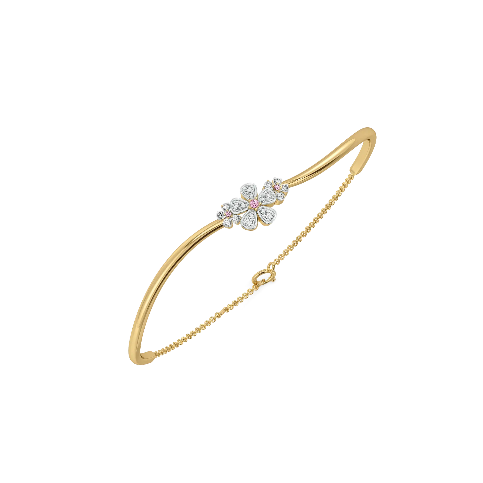 Rosy Garden - Lab Diamond Bangle