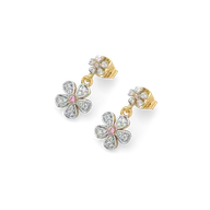 Rosy Garden - Lab Diamond Drop Earrings thumbnail 1
