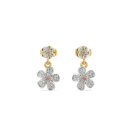 Rosy Garden - Lab Diamond Drop Earrings thumbnail 4