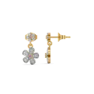 Rosy Garden - Lab Diamond Drop Earrings thumbnail 5