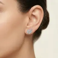 Rosy Garden - Lab Diamond Stud Earrings thumbnail 2