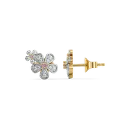 Rosy Garden - Lab Diamond Stud Earrings thumbnail 5