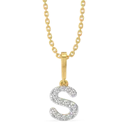 Sassy S - Lab Diamond Alphabet Pendant thumbnail 1