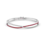 Scarlet Whisper - Lab Diamond Tennis Bracelet thumbnail 1
