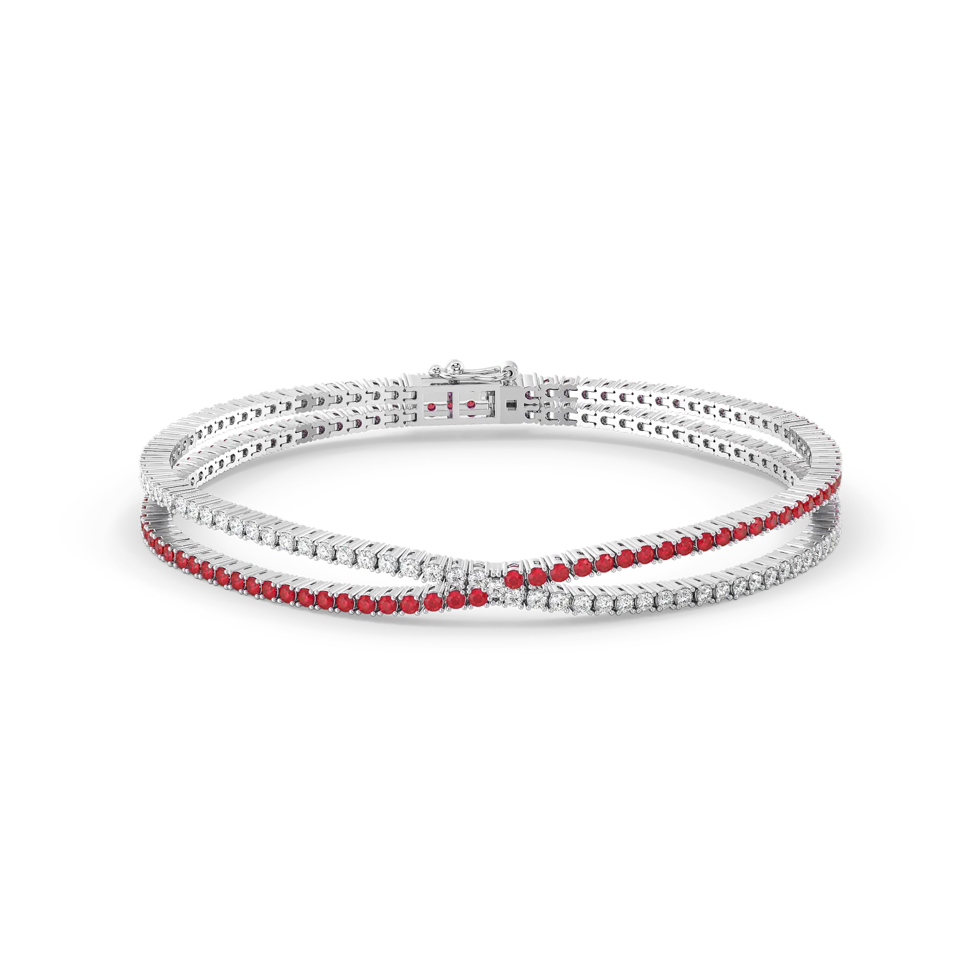 Scarlet Whisper - Lab Diamond Tennis Bracelet