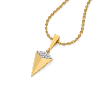 Sculpted Edge - Lab Diamond Pendant thumbnail 1