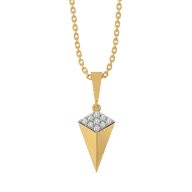 Sculpted Edge - Lab Diamond Pendant thumbnail 2