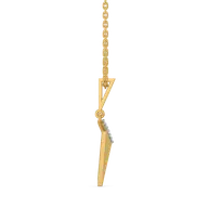 Sculpted Edge - Lab Diamond Pendant thumbnail 3