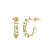 Serene Round - Pure Gold Lab Diamond Hoop Earrings thumbnail 5