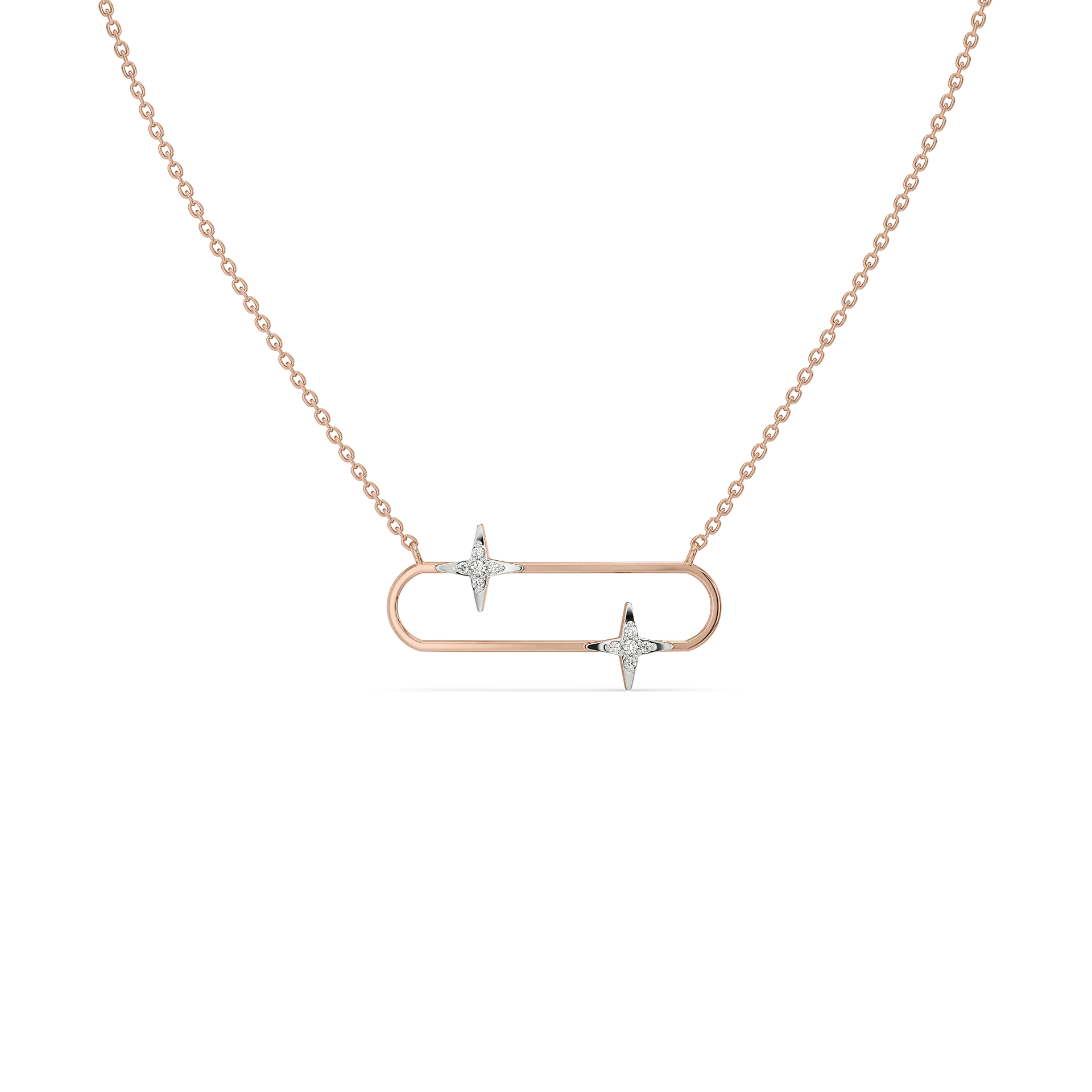 Shooting Star - Lab Diamond Necklet Necklace — image 1
