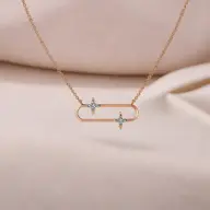 Shooting Star - Lab Diamond Necklet Necklace thumbnail 3