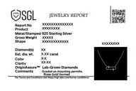 Shooting Star - Lab Diamond Necklet Necklace thumbnail 7