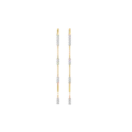 Silk Thread Sui Dhaga - Lab Diamond Earrings thumbnail 2