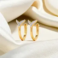 Siren Embrace Huggies - Lab Diamond Earrings thumbnail 2