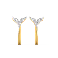 Siren Embrace Huggies - Lab Diamond Earrings thumbnail 4