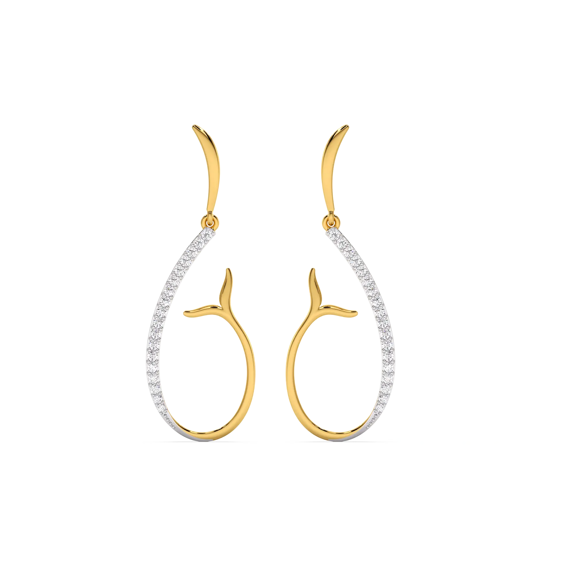 Siren’s Whisper - Lab Diamond Drop Earrings — image 1