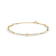 Snow Kissed Pearl - Lab Diamond Bracelet thumbnail 1