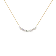 Snow Kissed Pearl - Lab Diamond Necklace thumbnail 2