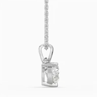 Snowed Heart - Pure Gold Lab Diamond Pendant thumbnail 3
