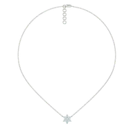 Snowflake - Lab Diamond Pendant Necklace thumbnail 6