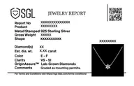 Snowflake - Lab Diamond Pendant Necklace thumbnail 7