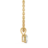 Soft Ray Solitaire - Pure Gold Lab Diamond Pendant thumbnail 3