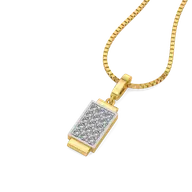 Solid Glint - Lab Diamond Men's Pendant thumbnail 1
