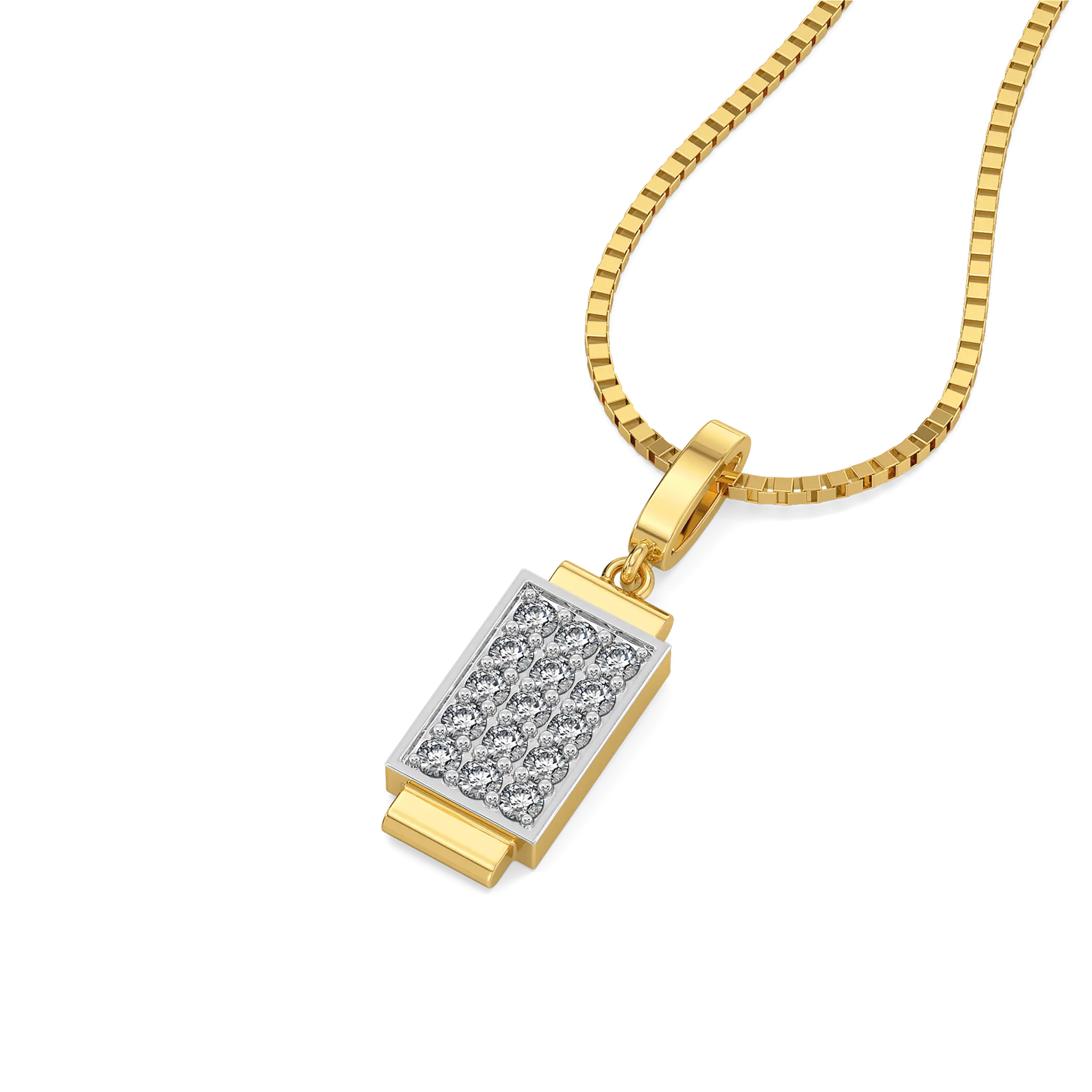 Solid Glint - Lab Diamond Men's Pendant — image 1