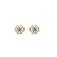 Solitaire Core - Lab Diamond Stud Earrings thumbnail 3