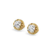 Solitaire Shine - Pure Gold Lab Diamond Stud Earrings thumbnail 1